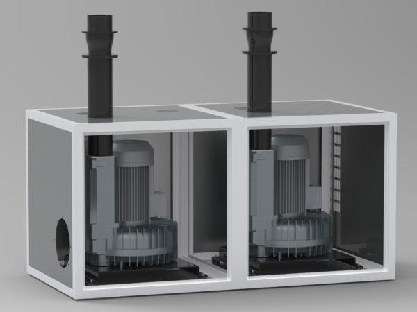 Pompunit 2 x 13 kW-50Hz / 2 x 17,3 kW-60Hz compleet